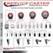 Service Caster 3'' SS Red Poly Swivel 1-3/4'' Expanding Stem Caster with Brake SCC-SSEX20S314-PPUB-RED-TLB-134 - alternate 4